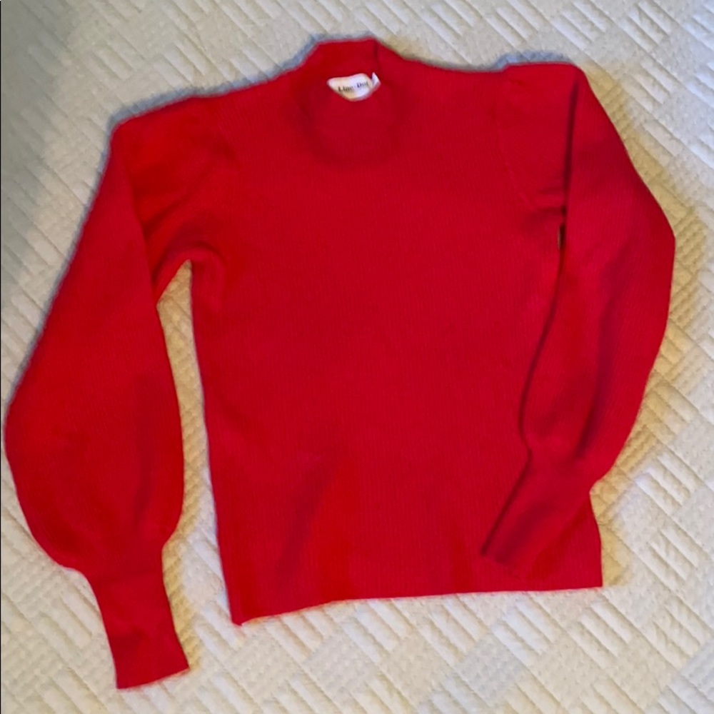 Anthropologie red sweater